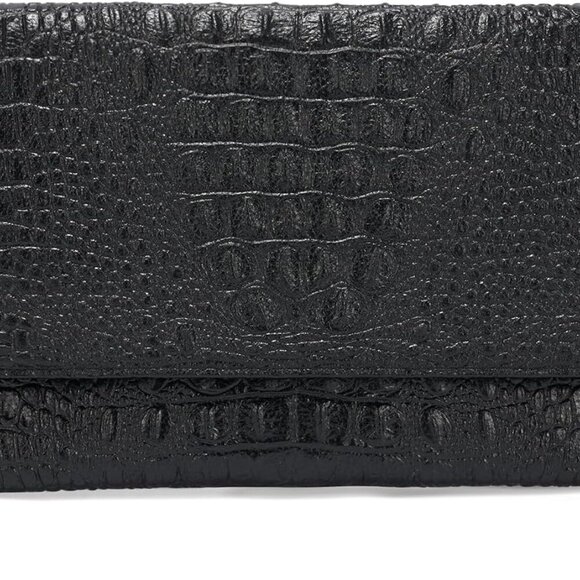 Evening Clutch Purses for Women Elegant Wristlet Wallets Crocodile Pattern PU Le - Picture 1 of 7